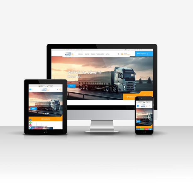 Nakliyat Sitesi 1 (Tüm Sektörlere Uygundur - Yeni Dil Sistemli)